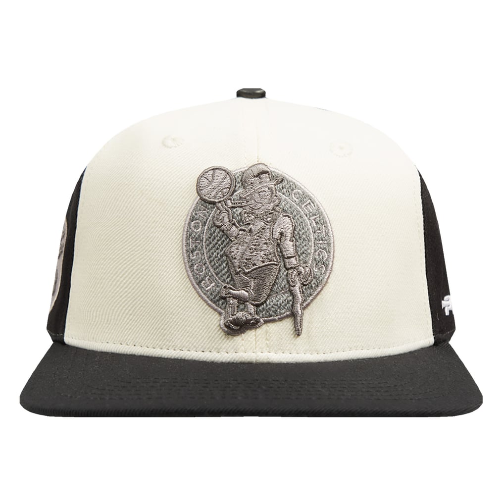 Boston Celtics Pro Standard French Terry Snapback Hat - Cream